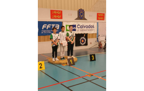 Ce samedi 24/02/2026 Championnat jeunes CD14, 2 participants, 2 podiums